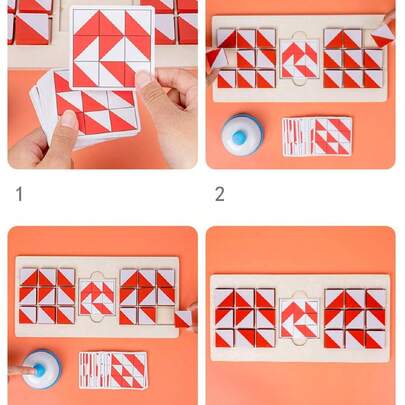 Two Person Battle Three-Dimensional Building Blocks, Puzzle Games For Children, Puzzle Logical Thinking Training, Parent-Child Interactive Board Game Toys[The Color Of The Bell Is Random]