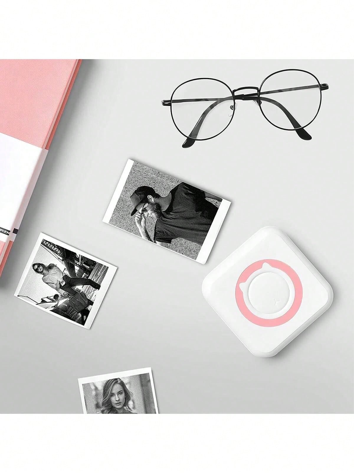 Mini Printer Portable Thermal Stickers Paper Inkless Wireless Title ...