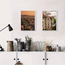 1个装，30x40厘米相框，12x16英寸银色金属相框，黑色A3相框，墙面相框，银色A4证书相框，海报框，墙面装饰，适合照片，墙面艺术装饰，带支架和高清亚克力板，可竖放和横放 - 銀色 - 查看 7