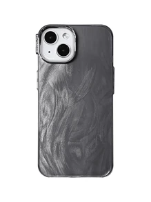 Black Feather Material Phone Case