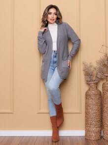 Women Cardigans - Grey - View 1