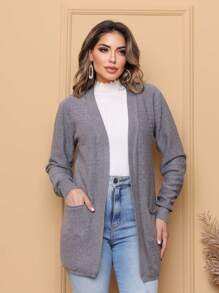 Women Cardigans - Grey - View 2