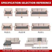 1pc Geometric Printed Milk Silk Stretchable All Season Removable Washable Bath Cap Style Sofa Seat Cover - Multicolor - View 6