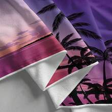 1片大型海灘浴巾,景觀設計,旅行和度假必備禮物,游泳池浴巾,露營,適用於成人,女性,男性,海灘必需品,度假禮物 - 彩色 - 查看 4