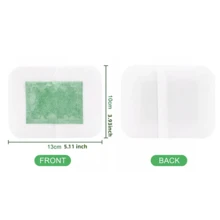 14pcs Green Tea Foot Patch Designed To Help Absorb Dampness And Improve Sleep, Continuously Useable For 7 Days, Foot Care - White - View 3