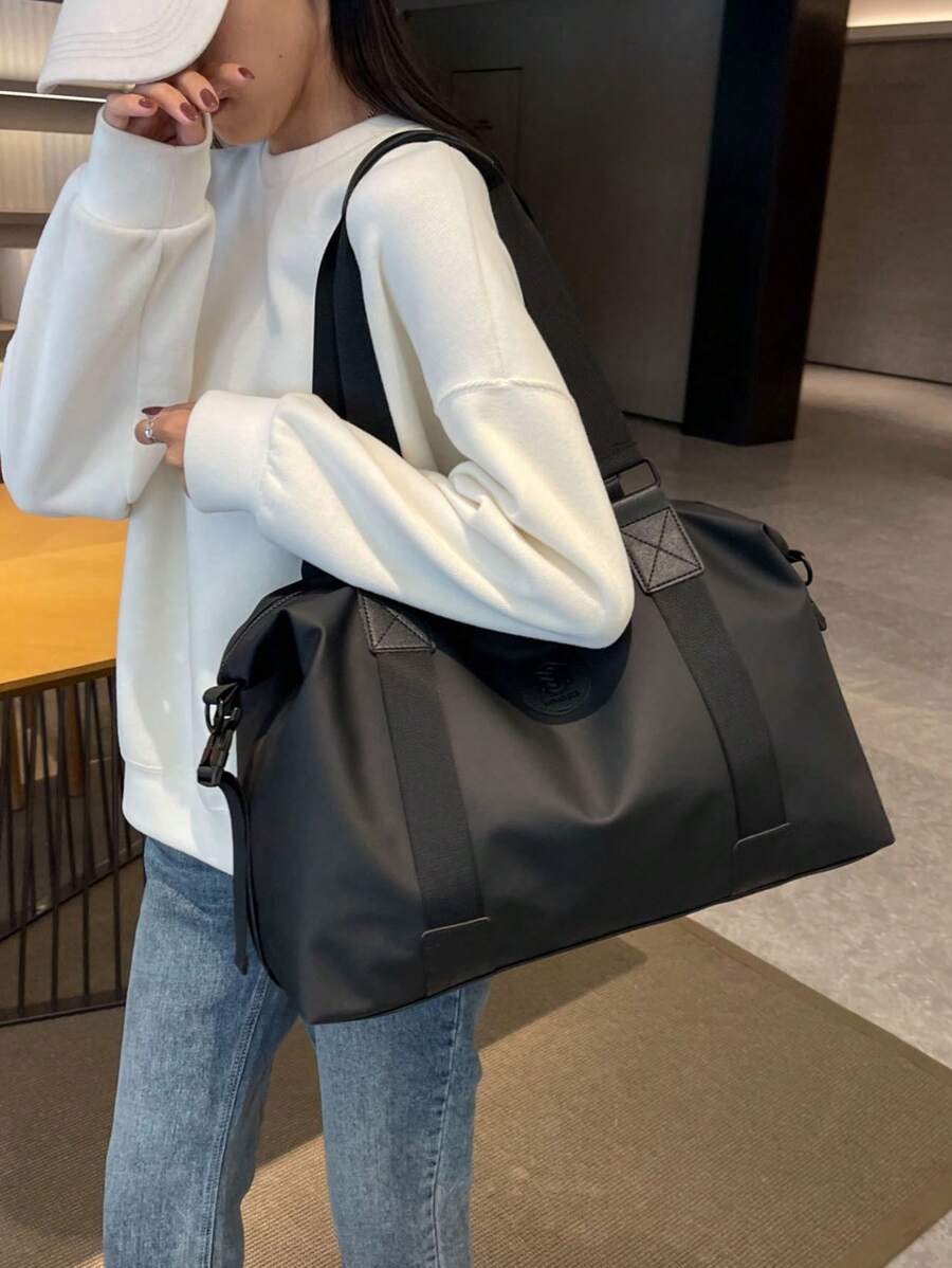 Borsa da viaggio di grande capacità, borsa da palestra monocolore, borsa impermeabile portatile, adatta per uomo e donna, borsa sportiva, zaino, adatta per viaggi a breve termine, yoga, nuoto, borsa da viaggio sportiva, valigia per bagaglio a mano, borsa da weekend, borsa da palestra, borsa da viaggio, borsa per il college, borse da viaggio, borsa da ospedale, borsa invernale per le vacanze, per la scuola, accessori scolastici, articoli scolastici