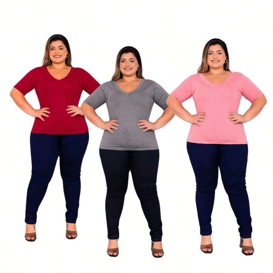 Plus Size T-Shirts - BỘ 3 - Xem 1