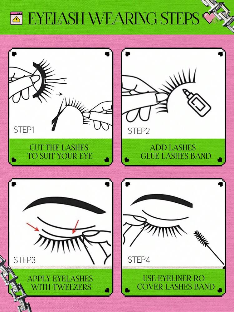 Cat Eye Lashes 5 Pairs Faux Mink Eyelashes Fox Eye Lashes Winged Lashes Natural Look Wispy Mink Eyelashes Full Strip Lashes Makeup(3DMAO-29) - màu đen - Xem 4
