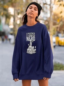 Men Sweatshirts - Màu xanh hải quân - Xem 4