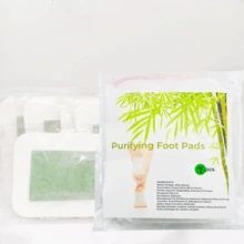 14pcs Green Tea Foot Patch Designed To Help Absorb Dampness And Improve Sleep, Continuously Useable For 7 Days, Foot Care - White - View 5