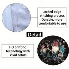 1條骷髏圖案xl薄型超細纖維輕量海灘巾71 X 32英寸（約180.3 X 81.3厘米）,適用於旅行、游泳池、瑜伽、健身、露營、夏季、成人、男女適用,完美作為節日禮物 - 銅色 - 查看 3