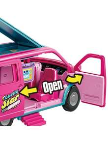 1 套时尚娃娃露营配件梦幻车辆旅行飞行员公主娃娃粉色玩具套装适合 3 岁及以上儿童玩具（彩盒）送给孩子的完美礼物完美的万圣节/感恩节/圣诞节礼物、家居装饰 - 玫紅色 - 查看 5