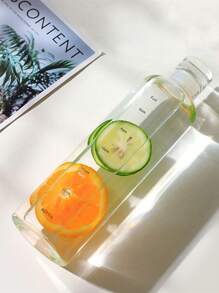 1 件 500/750 毫升透明塑料水瓶，带时间刻度的简易水瓶，便携式果汁牛奶杯运动水杯，适用于户外、露营 - 無色 - 查看 3