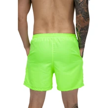 Bermuda Shorts Weight Training Men's Bodybuilding Gym Cardio - Màu xanh chanh - Xem 2