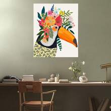 供初學者使用的大人數字油畫,動物初學者數字繪畫,diy數字油畫套裝,油畫配件,家居裝飾,無框 - AMMC6 - 查看 3