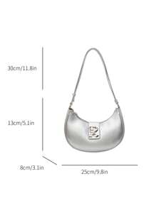 Fashion & Vintage Style Versatile Gift For Students, Teachers, Light And Portable Letter, Y2k, Punk Commuting Bag Gift Shoulder/Armpit Bag