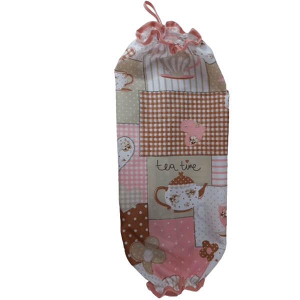 Puxa Saco Dispenser De Tecido Porta Sacolas Variadas Estampas Em Oxford