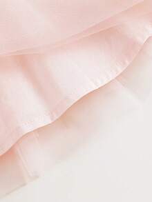 MARC&JANIE 少女甜美3D花朵網紗蓬蓬裙，適用於春季和夏季 - 淺粉色 - 查看 10