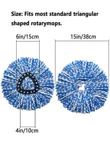 FoBianJie 2/3/6 Piezas De Cabezales De Recambio De Mopa De Microfibra, Cabezales De Repuesto De Mopa Rellenable, Paño De Recambio Para Mopa Lavable Y Duradero, Cabezal De Mopa De Eliminación De Polvo, Uso En Seco Y Húmedo, Fácil De Limpiar, Suministros De Limpieza, Suministros Escolares - multicolor - Ver 10