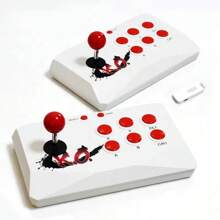 Consola De Videojuegos Arcade Con Joystick Inalámbrico X6, Reproductor Con Más De 2000 Juegos Portátiles Para El Hogar Para Instalar Y Descargar Juegos Libremente - Rojo y blanco - Ver 3