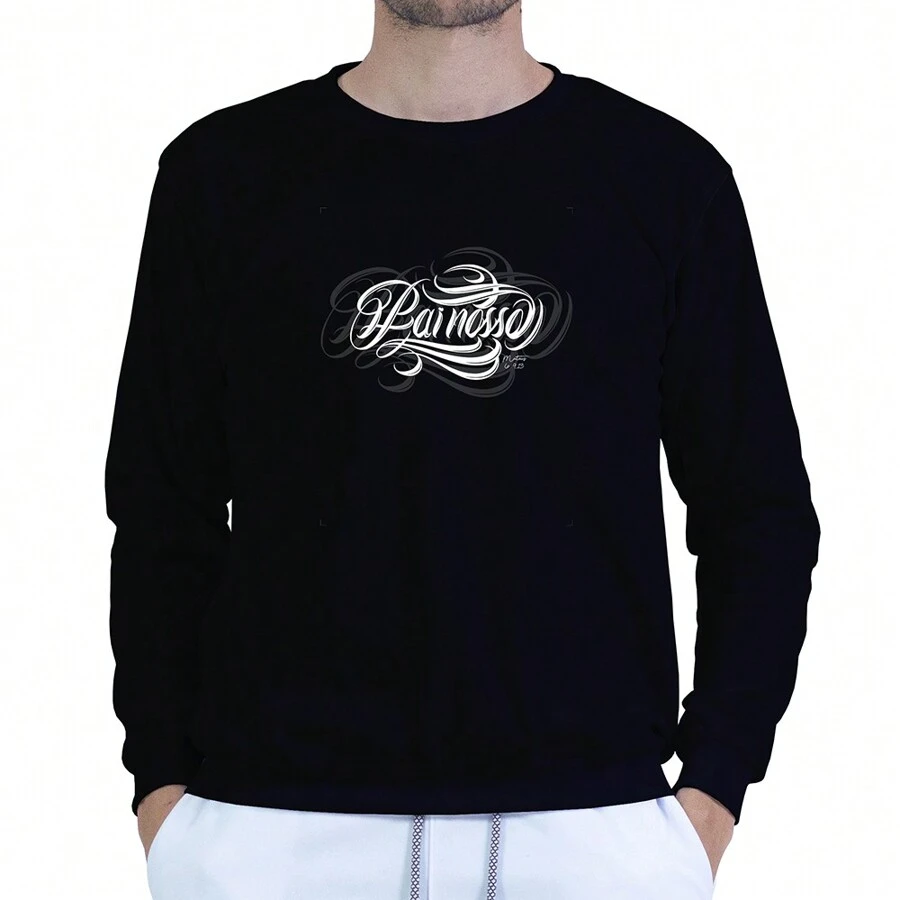 Men Plus Size T-Shirts - 黑色 - 查看 1