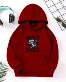 Women Sweatshirts - 紫紅色 - 查看 1