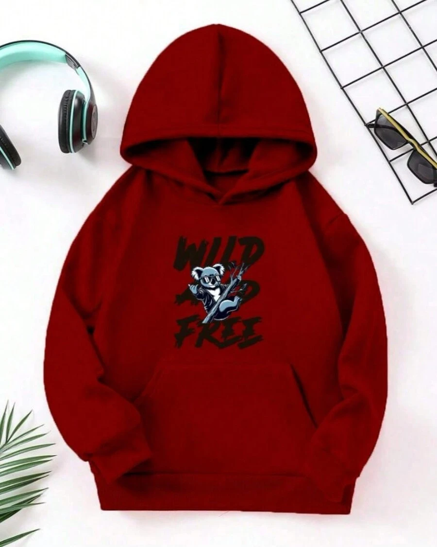 Women Sweatshirts - 紫紅色 - 查看 1