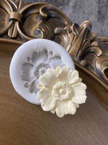 Flower Pattern Silicone Mold Earring Resin Mould DIY - Light Grey - View 3