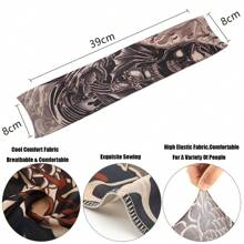 1Pc New Flower Arm Tattoo Sleeves Seamless Outdoor Riding Sunscreen Arm Sleeves Sun Uv Protection Arm Warmers For Men Women Sleeves Cover Arms