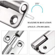 4/6PCS 1.5" Detachable Hinge Small Slip Joint Flag Hinge Lift Off Door Hinge - all Silver - View 3