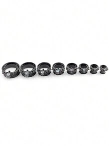 2 Stücke Ohrdehner Aus Edelstahl Mit Tropfenform, Ohr Tunnel Stöpsel, Fleisch Dehnungs Messgeräte, Unisex Körperschmuck