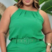 Plus Size Co-Ords - Green - View 3