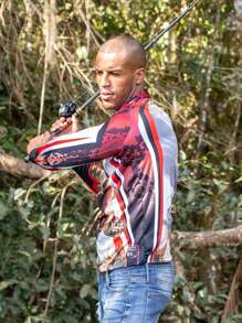 Men Outdoor Tees & Tanks - 紅白色 - 查看 3