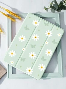 Funda con diseño de flores de verano compatible con iPad New iPad Air4/5 de 10.9 pulgadas, para la tableta, con soporte para lápiz, compatible con la función de dormir/despertar automática