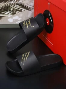 Zapatillas De Moda Para Hombre Con Diseño De Garra De Dragón, Cómodas Sandalias Antideslizantes, Adecuadas Para El Hogar Y La Playa