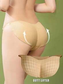 1 pièce Pantalon respirant à faux fesses pour l'extérieur et les sports d'été. Sous-vêtements de maintien corporel invisibles et respirants, sans trace, soulevant les hanches, confortables, avec des fesses en forme de triangle. Short gaine amincissant pour le ventre, ceinture lombaire amincissante pour le corset