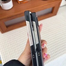 1 件白色闪光翻盖可折叠手机壳，防震保护套，兼容 Galaxy Zflip3 4 5 Zfold 3 4 5 P50 Pocket - 白色 - 查看 6