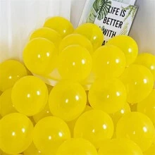 60 个 5 英寸黄色乳胶气球，5/10/12/18 英寸黄色乳胶气球，适用于生日、婚礼、毕业典礼、周年派对、庆祝装饰返校情人节 - 黃色 - 查看 3