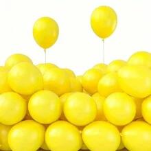 60 个 5 英寸黄色乳胶气球，5/10/12/18 英寸黄色乳胶气球，适用于生日、婚礼、毕业典礼、周年派对、庆祝装饰返校情人节 - 黃色 - 查看 8