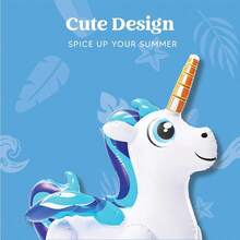 Syncfun  Giant Unicorn Inflatable Sprinkler Outdoor Water Inflatable For Outdoor Play - Blue - View 4