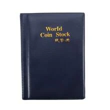120 Pockets Coins Collection Album Book Mini Collecting Money Organizer Coin Collection Book Coin Holder Albums For Collector - Blue - View 2