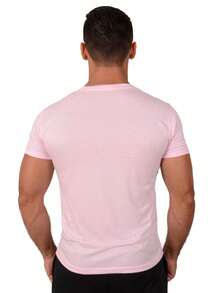 Men T-Shirts - 淺粉色 - 查看 2