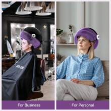 1875W Ionic Hooded Dryer Bonnet Sit Under Hair Dryer For Home And Salon Professional,Beauty Valentine'S Day Gift For Her - Màu tím - Xem 6