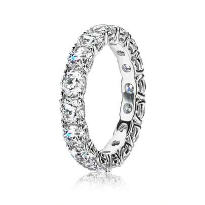 4.0毫米/5.1克拉摩根石簡約日常戒指