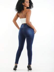Colombian Jeans Lift Butts For Women - Dark Wash - View 1