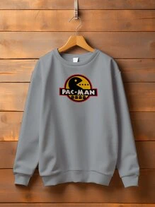 Men Sweatshirts - 灰色 - 查看 1