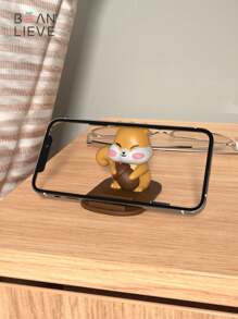 Cute Squirrel Design Phone Holder, Desk Decoration - Brown - View 5