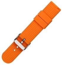 1 Miếng Nam trái cam Màu sắc Mềm mại Bền chặt Nhanh Dễ Phù hợp Trơn tru Thể thao Không thấm nước Cao Độ bền kéo Cao su silicon Đồng hồ Dây đeo Có Áo Chất lượng Thép không gỉ Khóa 18mm / 20mm / 22MM tương thích với Huawei Samsung Đồng hồ thông minh - trái cam - Xem 3