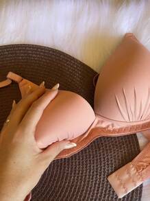 Women Bras & Bralettes - 乾枯玫瑰色 - 查看 3