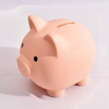 Gran alcancía de cerámica de unicolor y diseño creativo, se puede usar como regalo creativo o como caja de ahorro y decoración del hogar, alcancía de ahorro de Navidad, alcancía de ahorros, alcancía de juramentos, chanchito de dinero, alcancía rosa, Navidad, hucha de dinero, alcancía, alcancía para adultos, caja de dinero - Multicolor - Ver 6